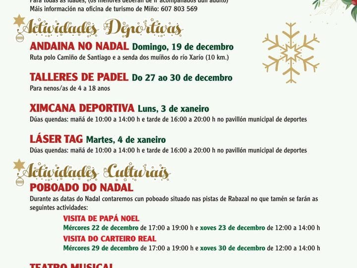 PROGRAMACIÓN DE NAVIDAD