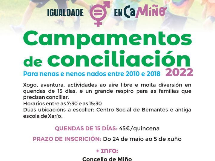 BASES DO CAMPAMENTO DE CONCILIACIÓN VERÁN 2022