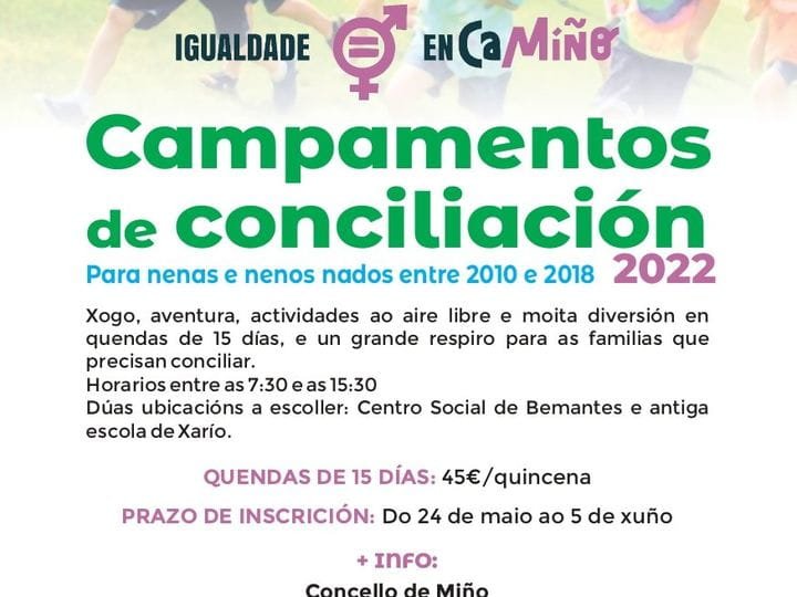 LISTAS PROVISIONALES DE ADMISIÓN PARA CAMPAMENTOS DE CONCILIACION Y DEPORTIVOS