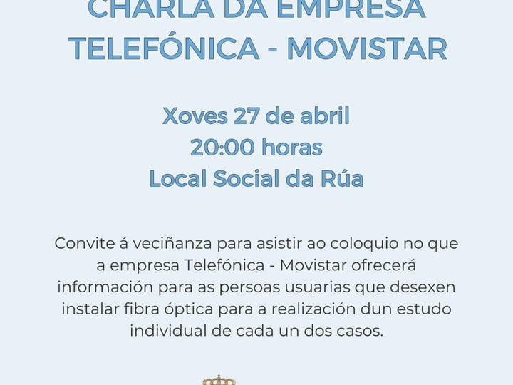 CHARLA SOBRE INSTALACIÓN DE FIBRA EN  DOMICILIOS