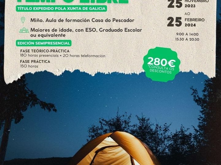 CURSO DE MONITORAJE DE TIEMPO LIBRE