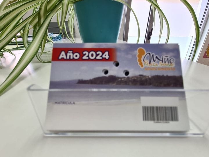 TARJETAS DE APARCAMIENTO EN LA PLAYA GRANDE 